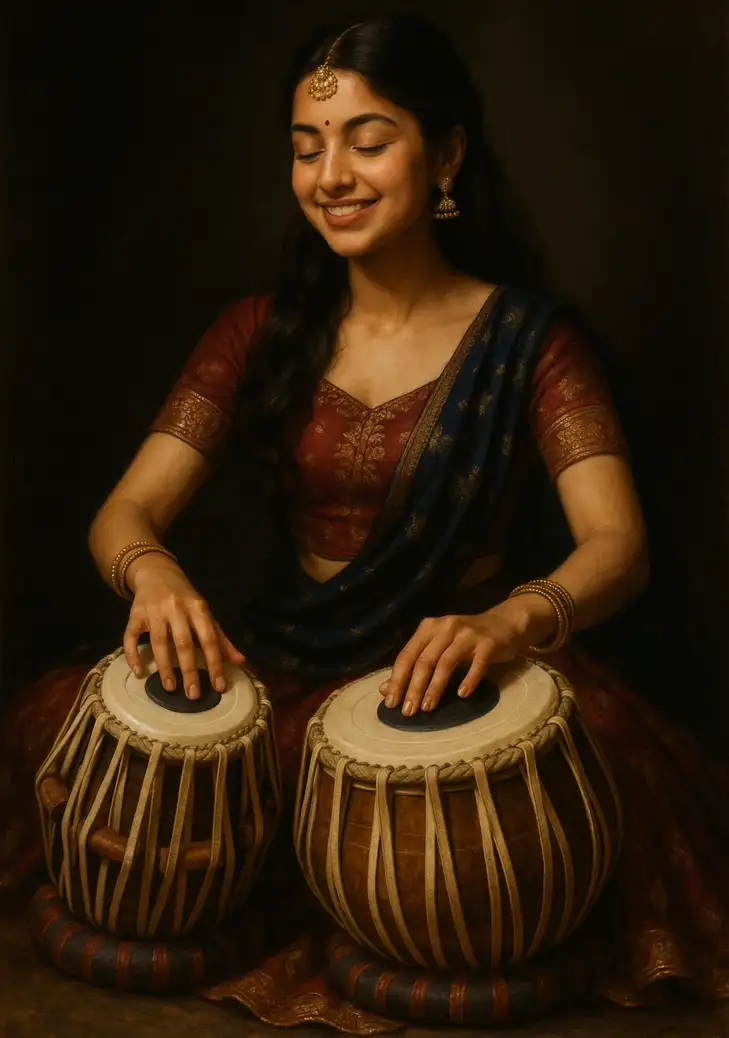 Tabla training classes at Sangeetika Sangeet Mahavidyalaya Sehore