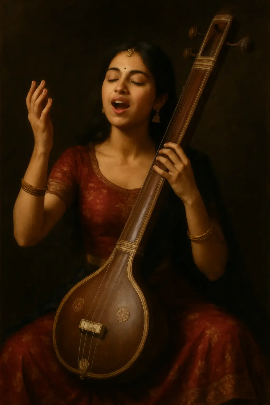 Vocal music training at Sangeetika Sangeet Mahavidyalaya Sehore